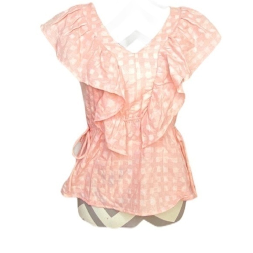 TRUE Craft ruffle Blouse Pink Size XS